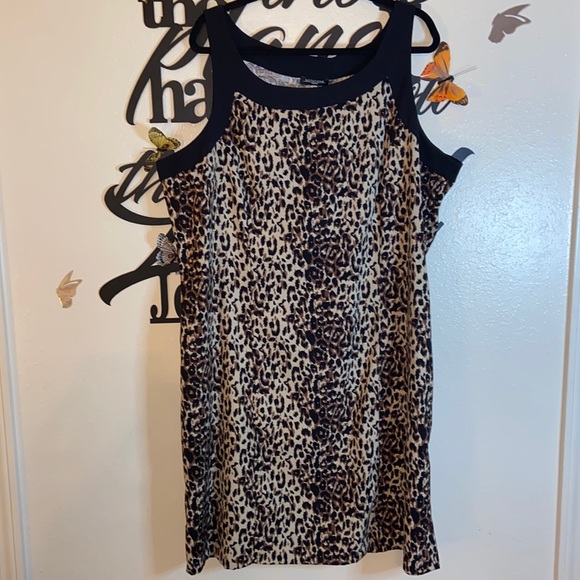 NOTATIONS SLEEVELESS PRINT DRESS - Picture 2 of 7